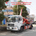 Dongfeng kingrun 10m3 caminhão de lixo hidráulico levantador para venda